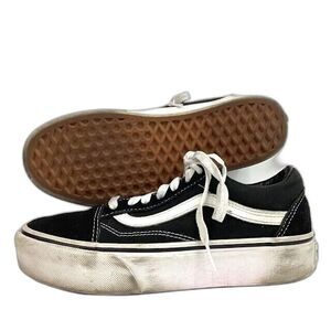 Vans OTW -Men's Sz 4.5/Women's Sz 6- Black Hi-Platform - Low Skate Shoes- 721356